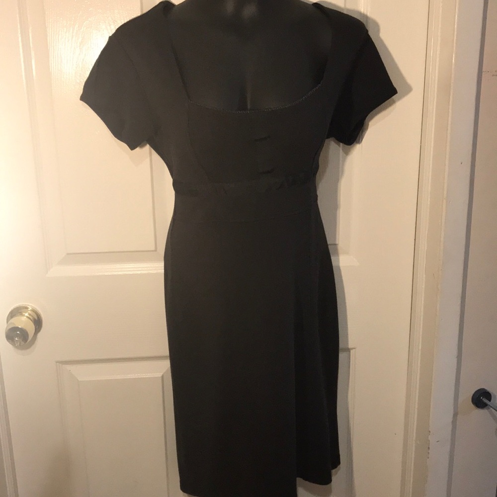Flattering chocolate brown dress